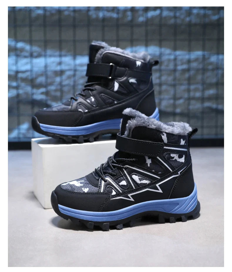 Kids Boots Winter Warm Waterproof .
