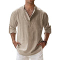 Cotton Linen Shirts for Men Casual