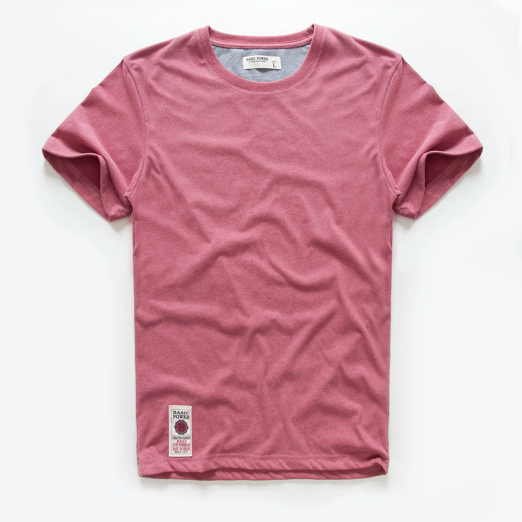 Men's T-shirt  Causal Cotton Basic