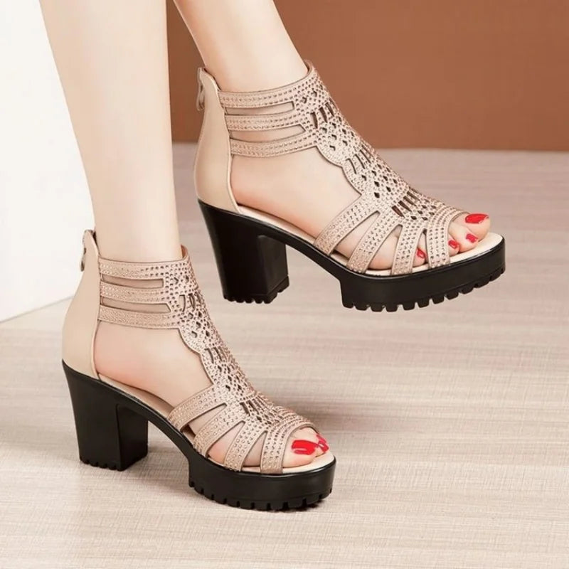 Anti slip Sandals Ladies Casual Low Heels