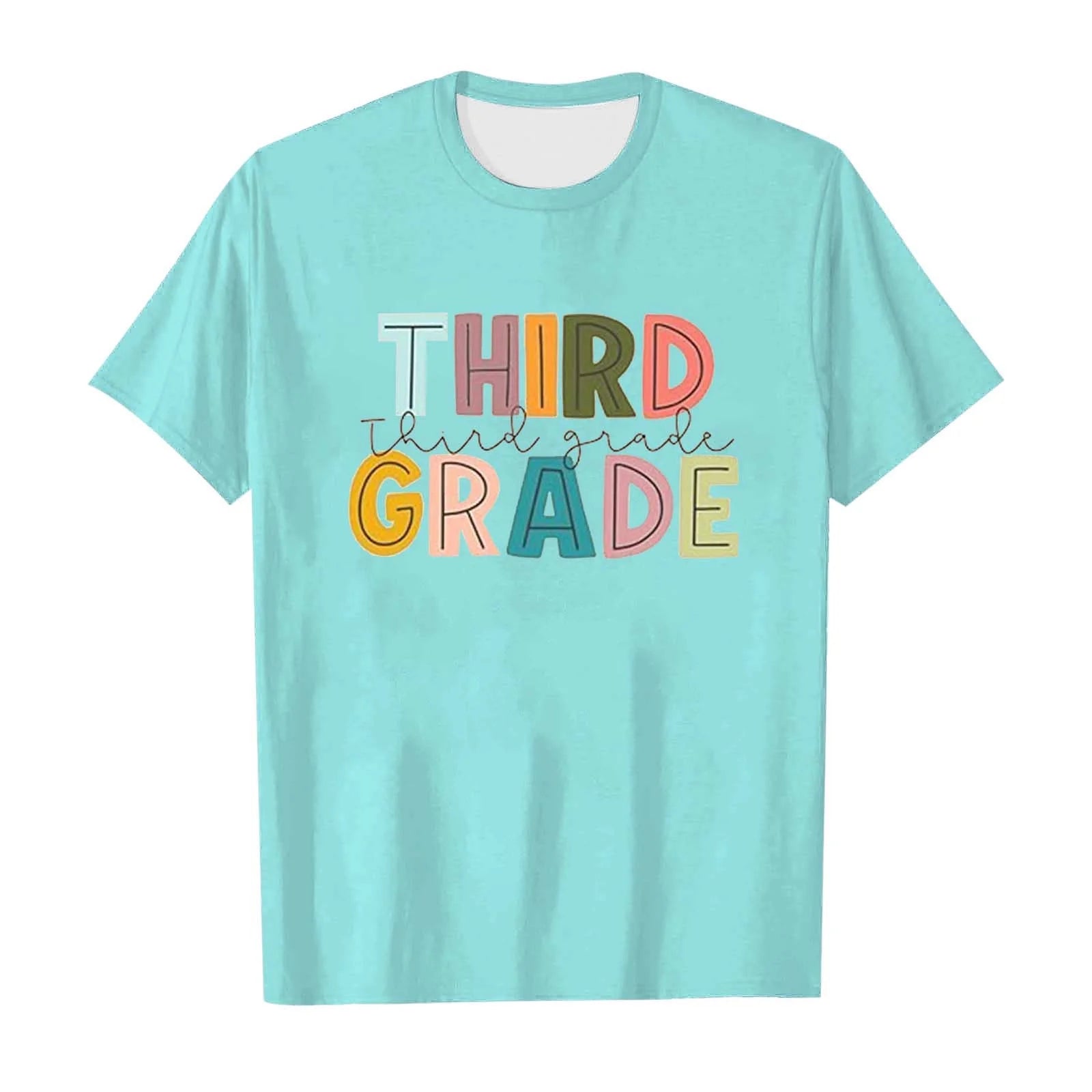 First Day of School Shirts for Girls Kindergarten Pre K First Grade Casual Short Sleeve Embroidered T-Shirt Toddler Girl Summer Clothes