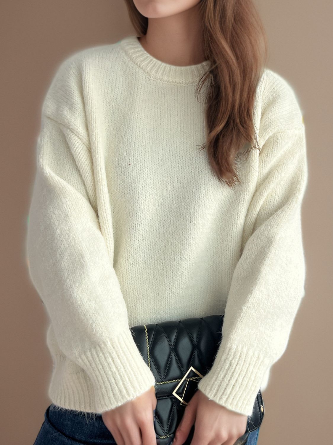 Sweater-Round Neck Long Sleeve