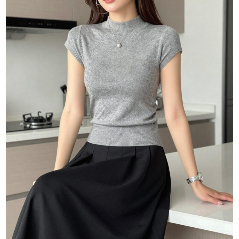 Turtleneck T-Shirt Women's Fashion