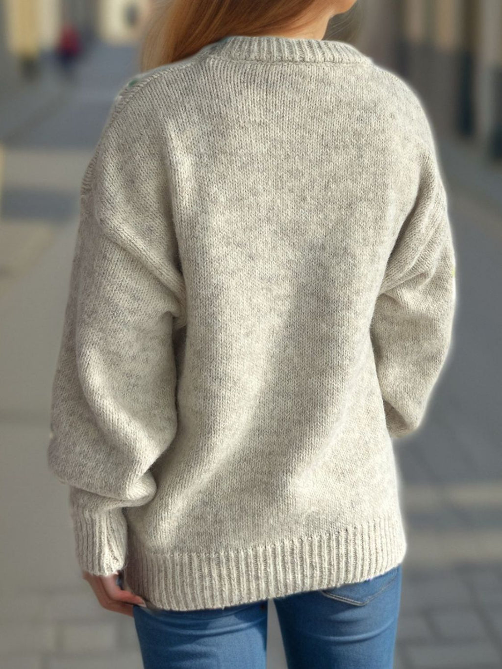 Sweater-Round Neck Long Sleeve