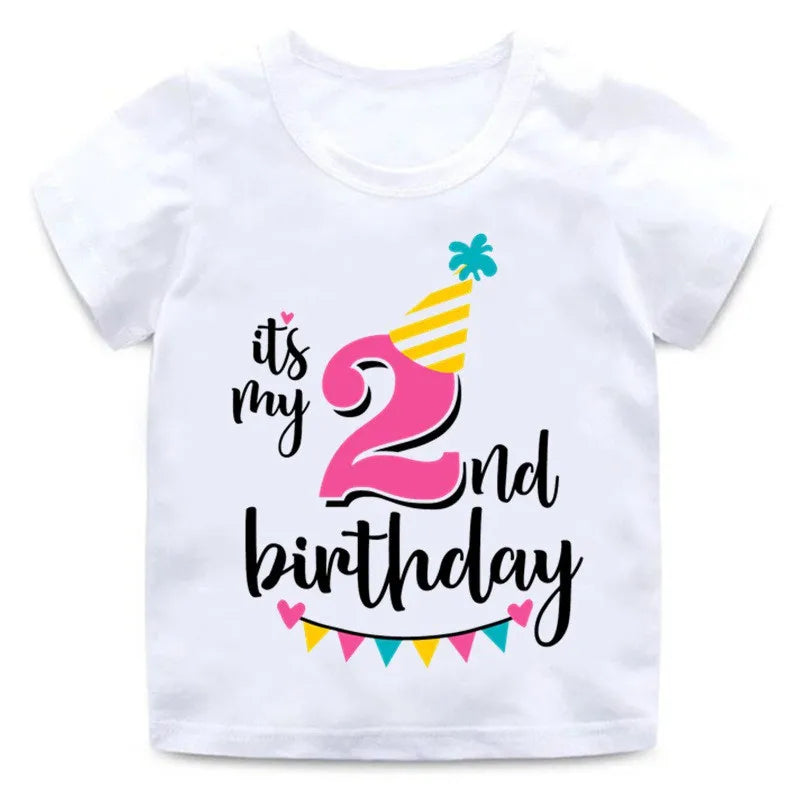 Girl Birthday Cartoon T Shirt