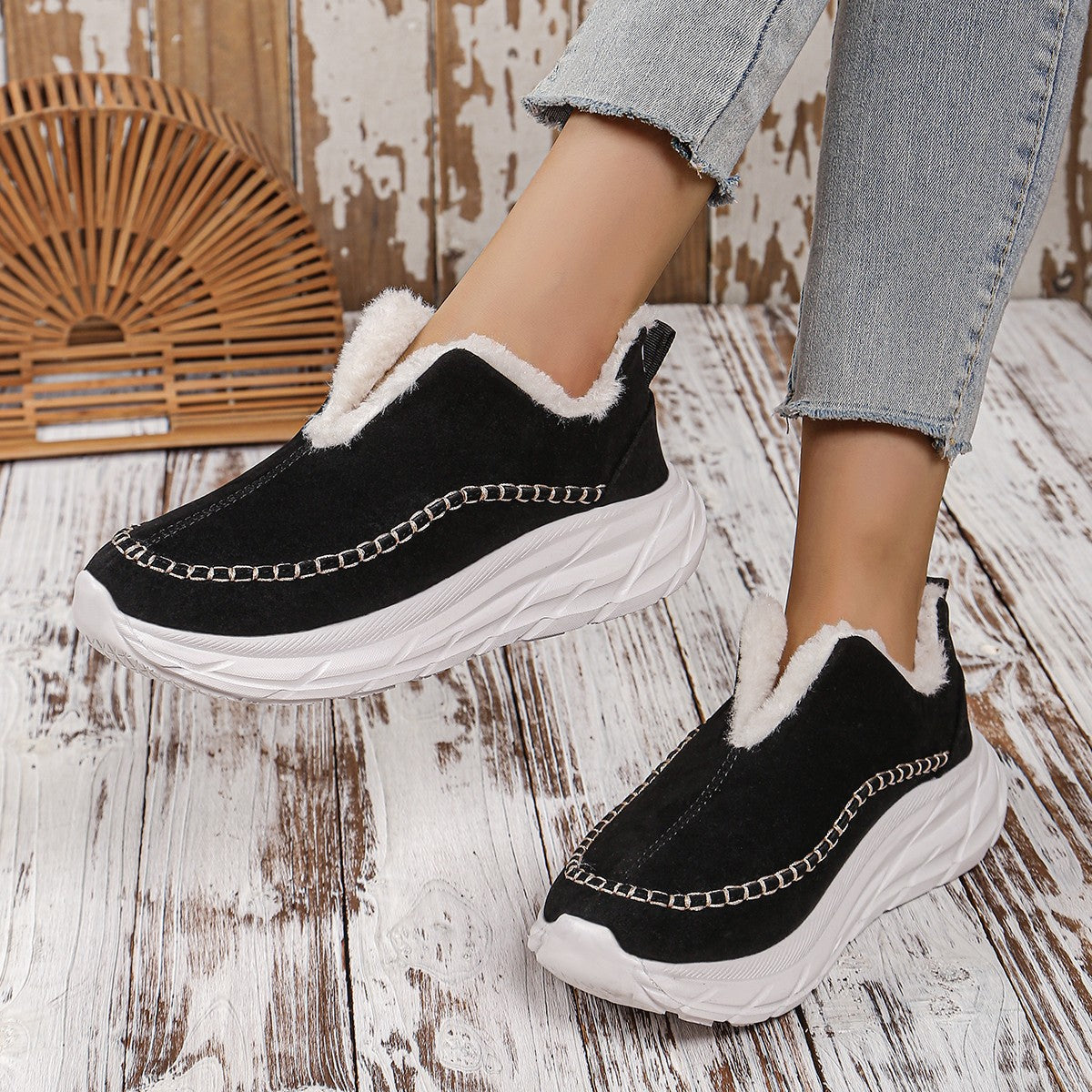 Platform Slip-On Boots