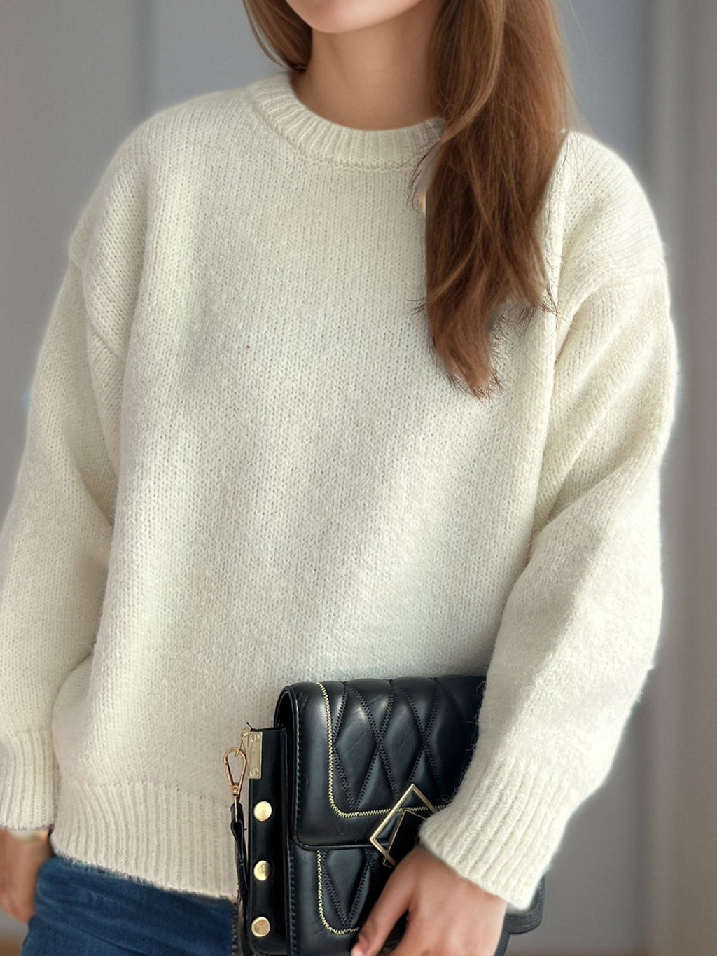 Sweater-Round Neck Long Sleeve