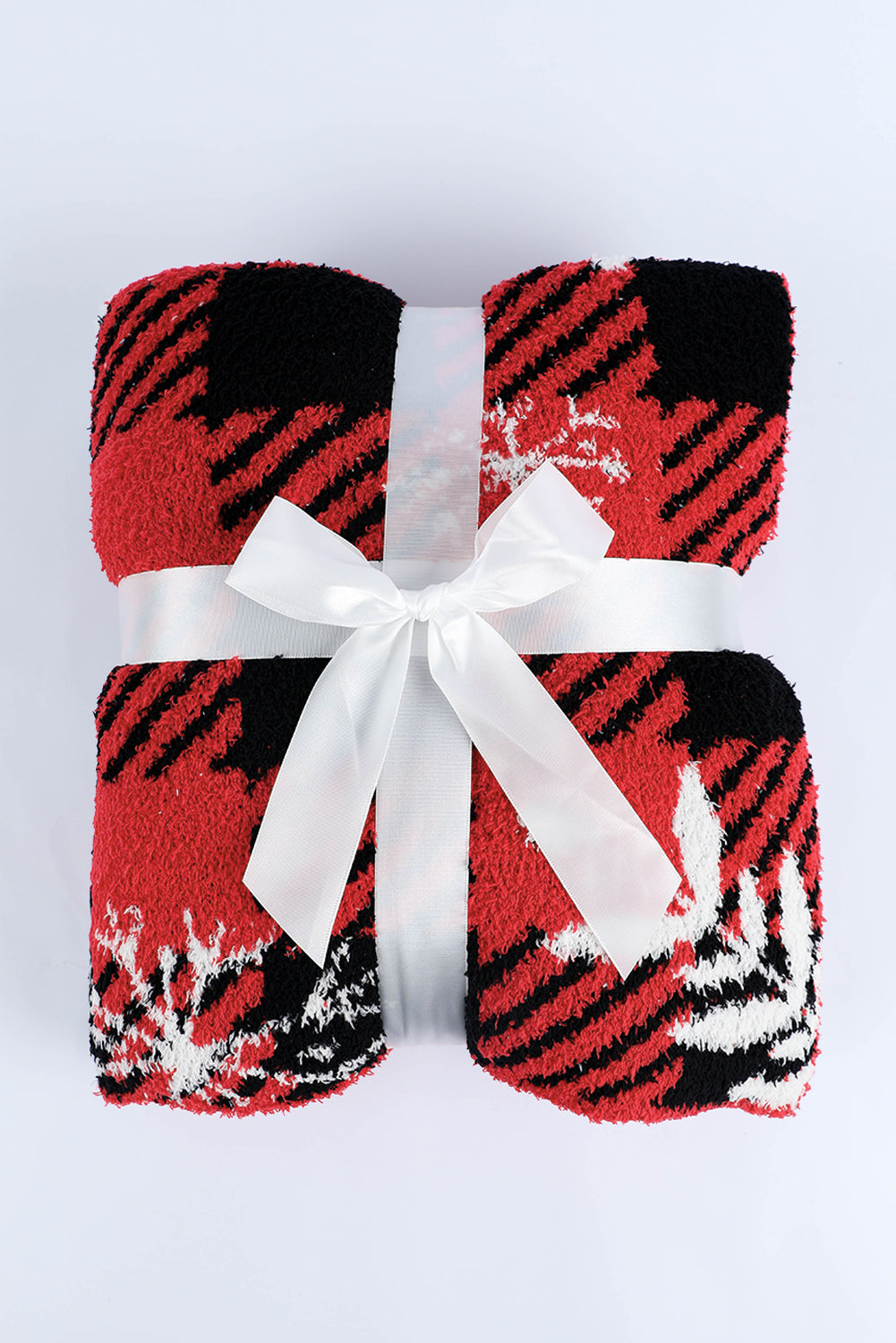 Red Christmas Snowflake Blanket