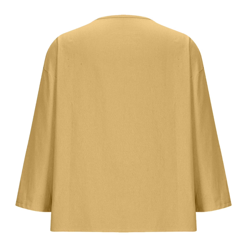 Women'S New Solid Color V-Neck