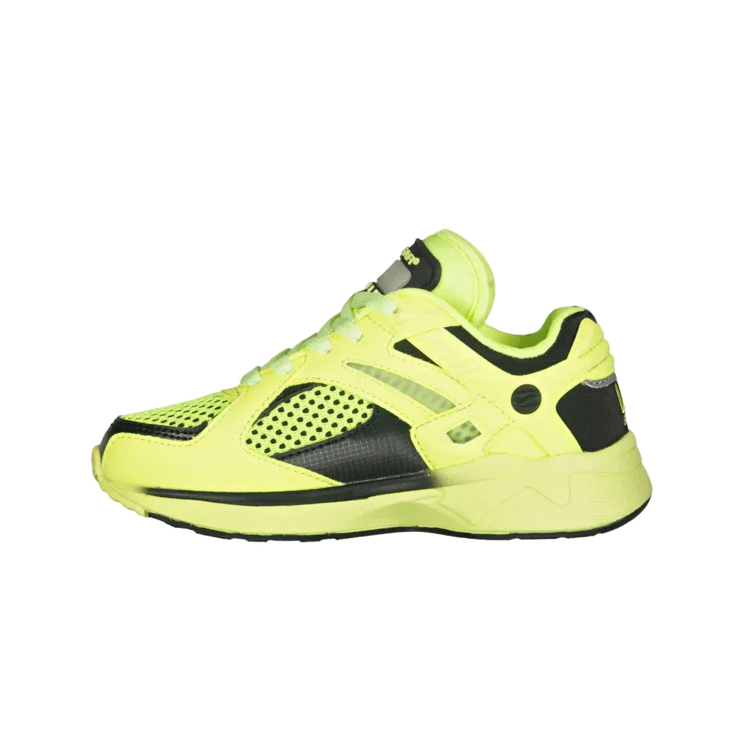 LA Gear Kids Catapult Light-Up x Glow Lowtop | Neon Yellow x Black