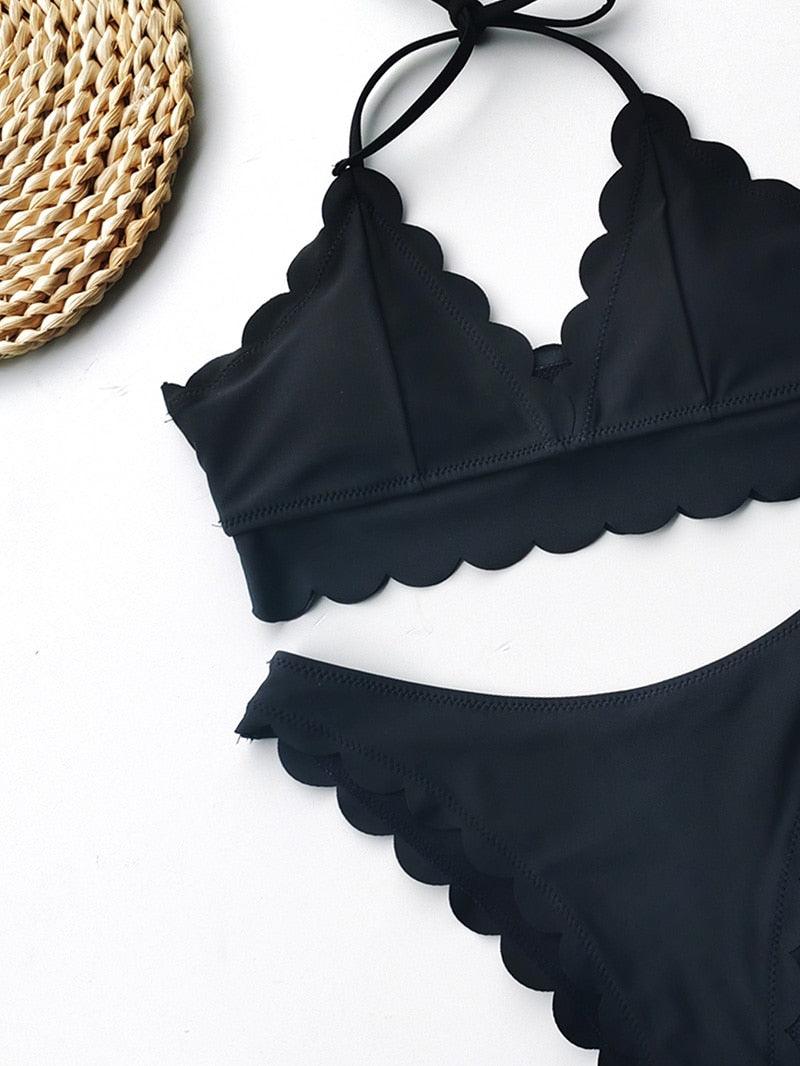 Summer Blue Bikini Women Swimwear