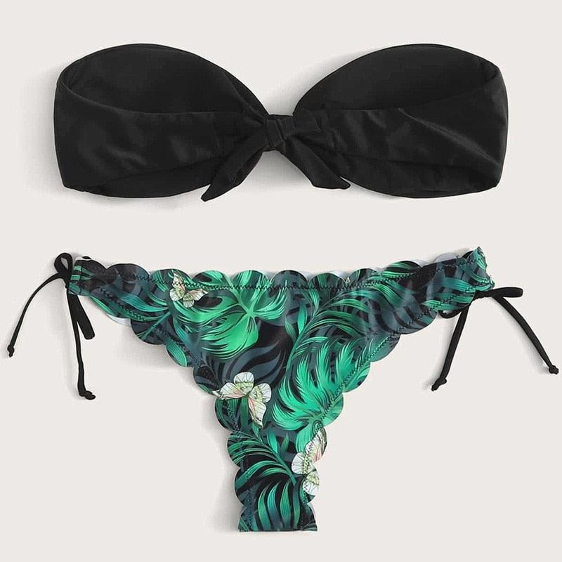 Summer Blue Bikini Women Swimwear