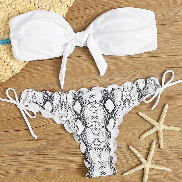 Summer Blue Bikini Women Swimwear