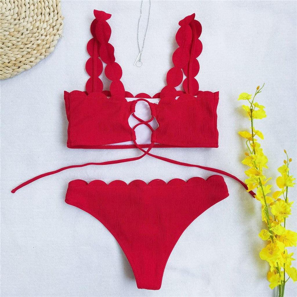 Summer Blue Bikini Women Swimwear