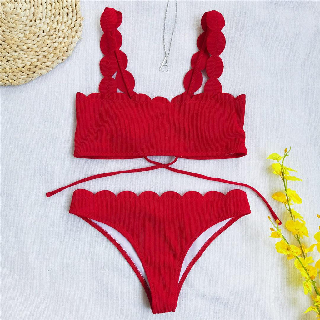 Summer Blue Bikini Women Swimwear