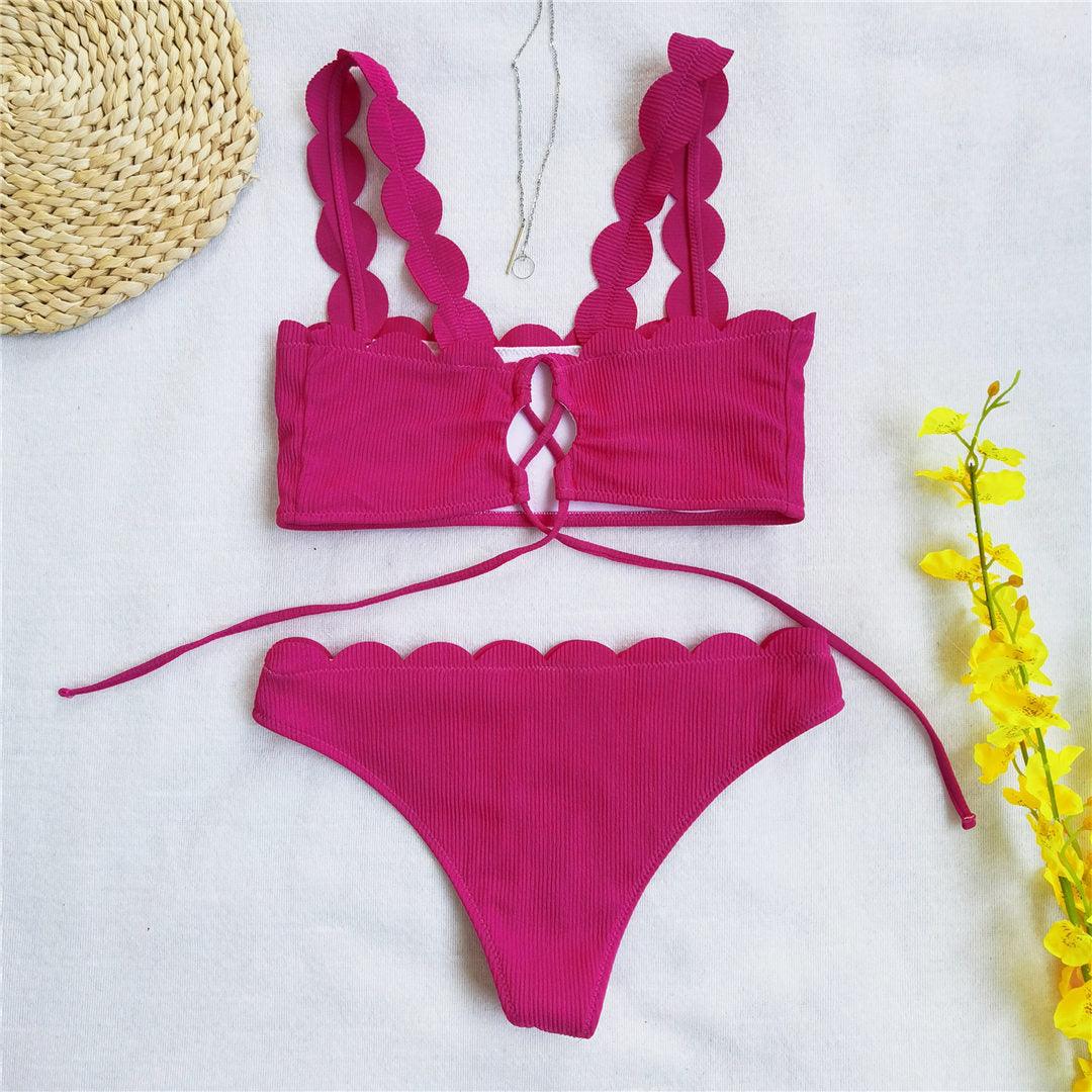 Summer Blue Bikini Women Swimwear