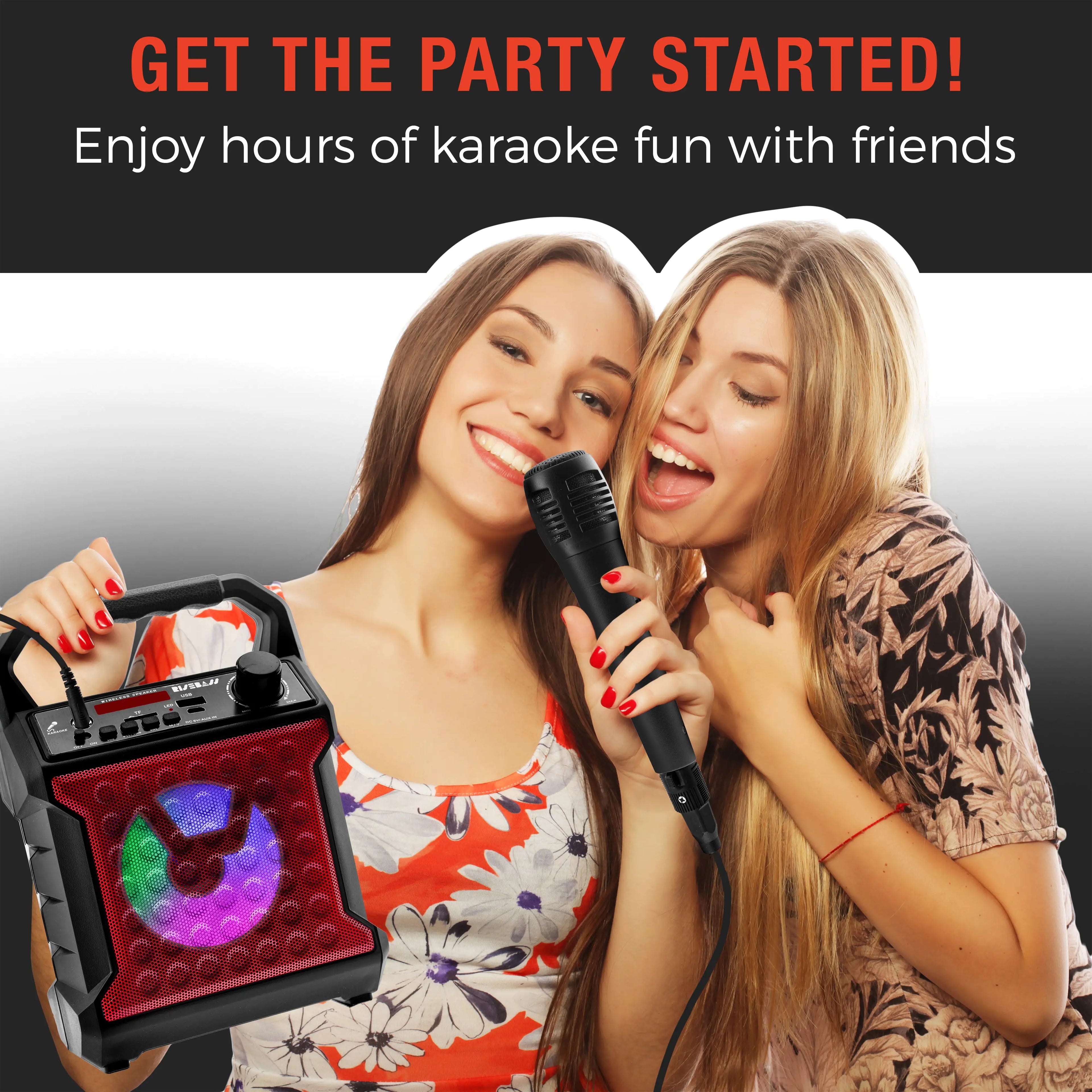Portable Karaoke Machine with Microphone